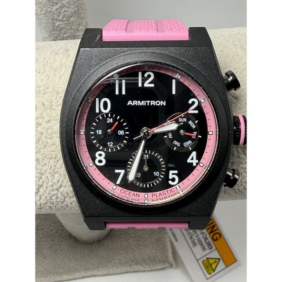 Armitron Other - Armitron Ocean Plastic 20/5535 Chronograph Mens Watch 40MM 8.5"